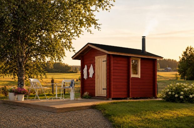 Salvos Veisto sauna 9B, punainen